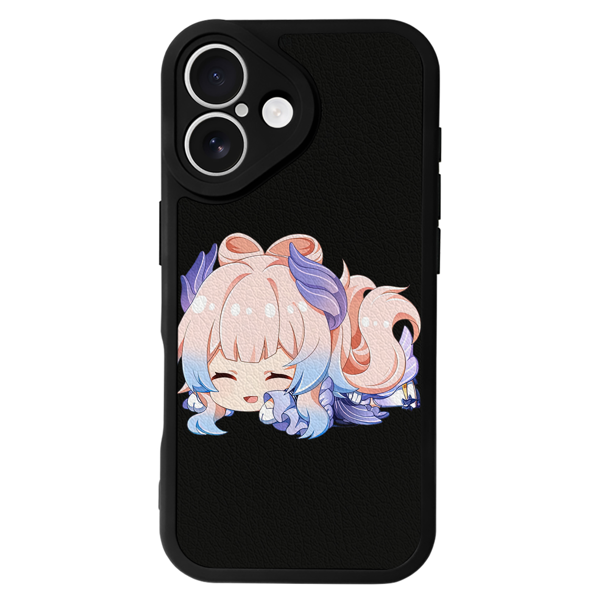 げんし神 珊瑚宮心海 サンゴノミヤ・ココミ genshin Sangonomiya Kokomi 【iPhone 16シリーズ対応】シリコンスマホケース（レザー調） 材質：シリコン
